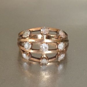 Vintage 10k gold stones ring